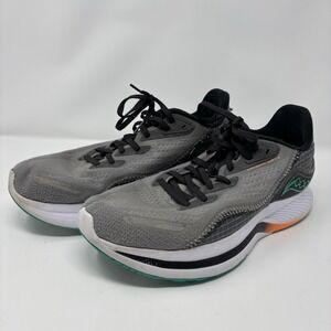 Saucony Endorphin Shift 2 Mens Running Shoes Gray Orange Teal PWRRUN Size 11.5